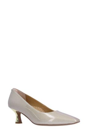 J. Rene&eacute; Ellsey Kitten Heel Pump in Taupe at Nordstrom, Size 10.5
