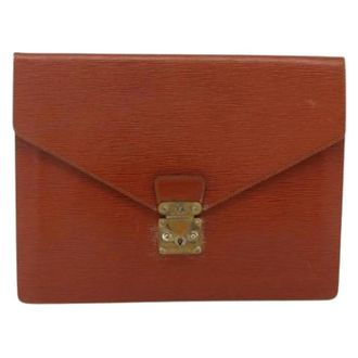 Louis Vuitton Pre-owned Porte-documents Senat - unisex - Louis Vuitton Vintage - Vintage Clutches - Brown - ONE SIZE - Pre-owned