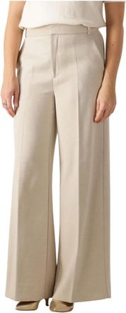 Inwear Hollyniw Pant - Dames - Wijde Broeken - Beige - L - Polyester - Broeken