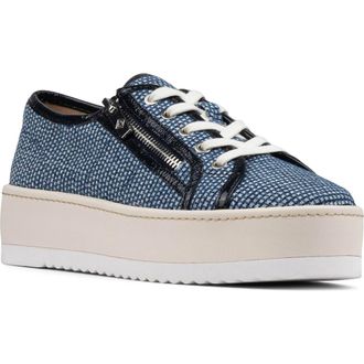 Donald J Pliner Fatimah Platform Sneaker in Indigo at Nordstrom, Size 6.5