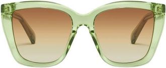 Quay See Ya 56mm Gradient Square Sunglasses in Pstc/sep at Nordstrom