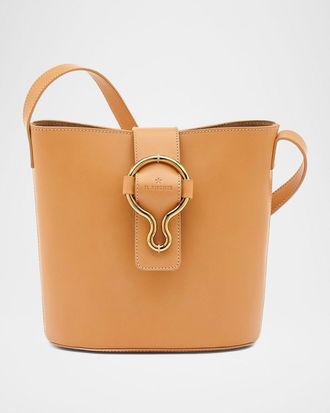 IL BISONTE Consuelo Leather Bucket Bag