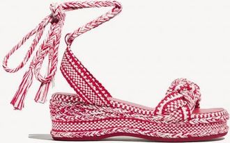 Amambaih Manuela Wedge Sandals in Ivory Red at Nordstrom, Size 40