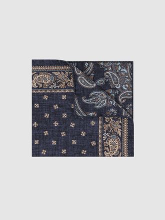 Reiss Navy Pocket Square