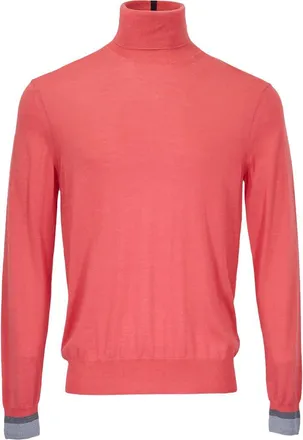 Lords of Harlech Ronald Merino Wool Turtleneck Sweater in Rose at Nordstrom, Size X-Large