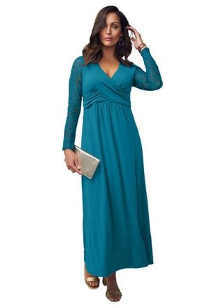 Jessica London Lace Sweetheart Dress in Deep Teal at Nordstrom, Size 16
