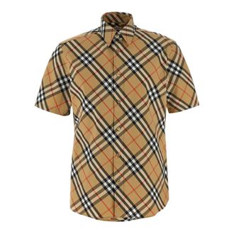 Burberry Heren, Overhemden, Beige, Maat: S