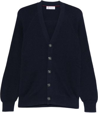 Brunello Cucinelli Ribbed Button Cardigan