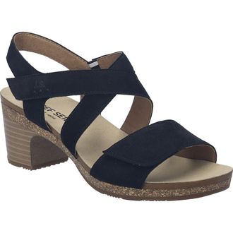 Josef Seibel Grace Ankle Strap Block Heel Sandal in Black at Nordstrom, Size 11-11.5Us