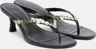 Staud Freja leather thong sandals