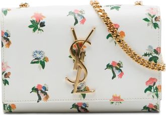 Saint Laurent Pre-owned Saint Laurent Mini Smooth Calfskin Prairie Flower Printed Monogram Kate Crossbody Ladies 14J0UEN7KONJEUJG