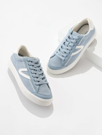 Tretorn Hopper Canvas Sneakers - Light Blue - 6 1/2 M Talbots