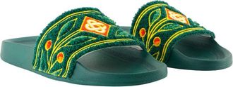 Casablanca Womens Terry Sandals Green