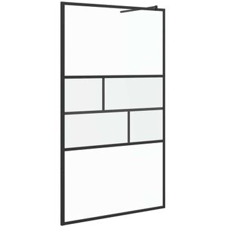 vidaXL Pared De Ducha Walk-in Negro 80 X 195 X 0.5 Cm Vidaxl