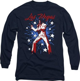 Gildan Elvis Presley Vegashort Sleeveuperstar Long Sleeve Adult Tee / T-Shirt