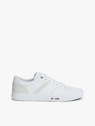 Tommy Hilfiger Leather Mixed Texture Trainers