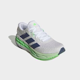 adidas Laufschuh ADIDAS PERFORMANCE ADISTAR 4, Herren, Gr. 42,5, cloud wei&szlig;, tech indigo, lime burst, Textil, Schuhe Laufschuh