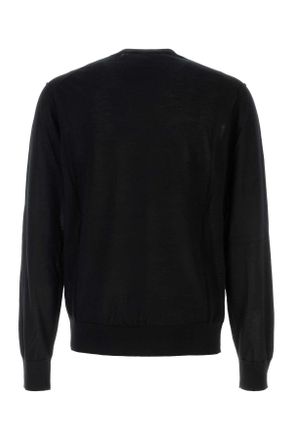 Dolce & Gabbana Mens Black Cashmere Sweater Nero Exterior: Maglieria