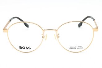 HUGO BOSS BOSS1475F Round Metal Frame Eyeglasses - Gold
