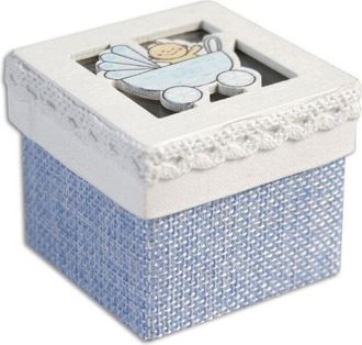 Trade Shop Trade Shop - Set Cubo Rosa Porta Confetti Con Carrozzino Bomboniera X Nascita Battesimo Bimbo