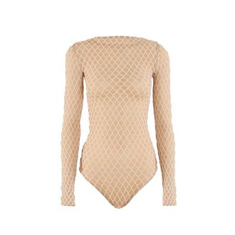 Wolford Velvet Net Illusion Str. Body