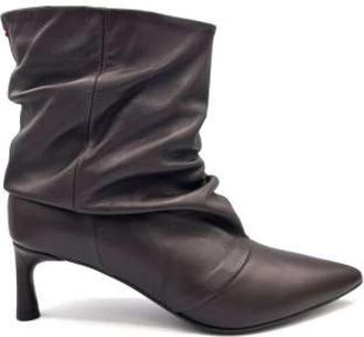Halmanera Tronchetto - Dames - Laarzen met Hak - Bruin - 39 EU - Leer - Schoenen
