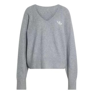 adidas (WMNS) adidas Essentials Knit Sweatshirt Asia Sizing Medium Grey Heather IA4446