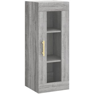 vidaXL Armario De Pared Gris Sonoma 34,5x34x90 Cm Vidaxl