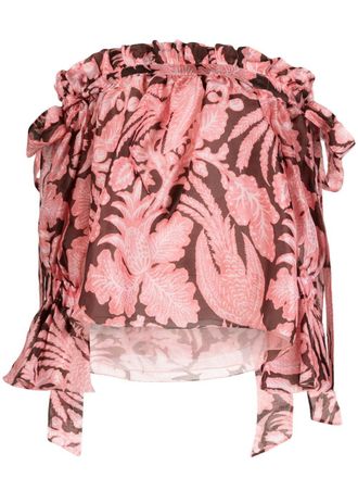 Biyan Blouse met bloemenprint - Roze