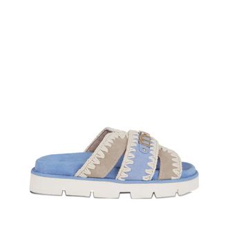 Mou Sliders, female, Blue, Size: 10 US Bio Sandals