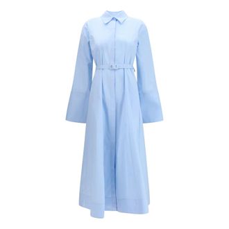 Gabriela Hearst Carmina Shirtdress - Dames - Jurken - Blauw - Maat: S Katoen
