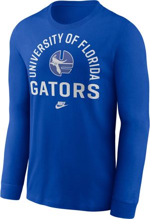 Nike Florida Legacy Arched Logo Nike Mens College Long-Sleeve T-Shirt in Blue | NKAC4EVUFV-0TP