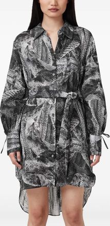 AllSaints Chemisier con stampa - Grigio