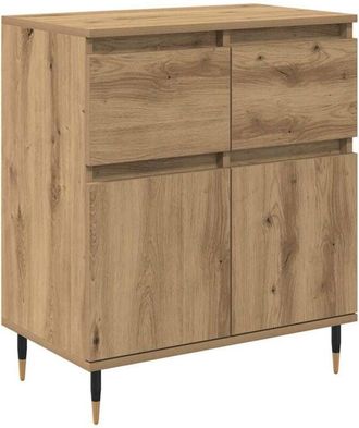 vidaXL Sideboard Artisan Oak 60 x 35 x 70 cm Engineered Wood and Iron vidaXL