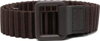 Homme Plissé Issey Miyake Cintura con fibbia squadrata - Marrone