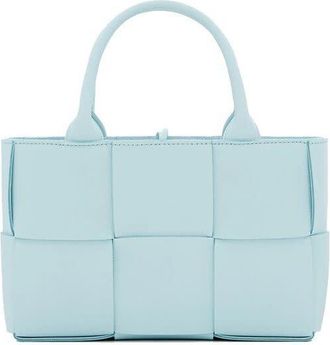 Bottega Veneta Blue Lamb Leather Tote Bag
