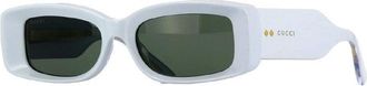Gucci GG1528S004 Rectangle Full Rim Sunglasses - Blue