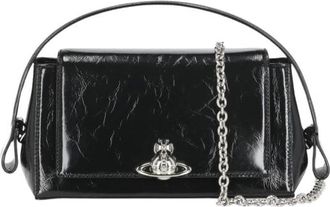 Vivienne Westwood Hazel Medium Handbag - Dames - Mini tas - Zwart - ONE Size - Leer - Tassen