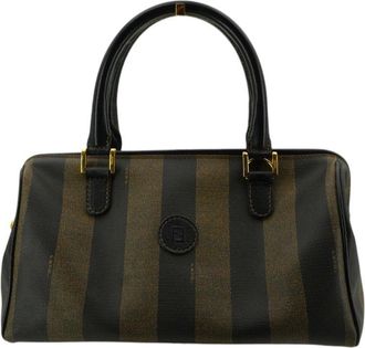 Fendi Fendi Vintage stoffen handtas Pequin Boston