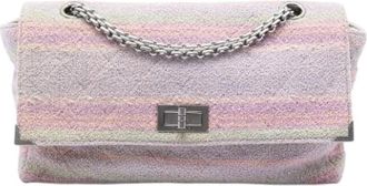 Chanel Pre-owned Quilted Tweed Crossbody - Dames - Vintage Schoudertas - Veelkleurig - ONE Size - Tweed - Vintage