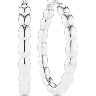 Sif Jakobs Jewellery Earrings Goccia Cerchi Pianura in 925 Sterling Silver at Nordstrom, Size Large