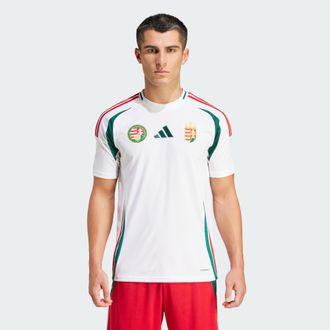 adidas adidas Performance Mens Hungary 24 Away Jersey - White Recycled Material - Size X-Small