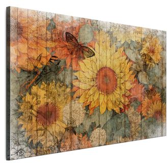 OEM Cuadro Sobre Lienzo Italiano De 90 X 60 Cm - Estilo Vintage - Naturaleza Cuadro Sobre Lienzo Italiano De 120 X 80 Cm - Estilo Vintage - Naturaleza