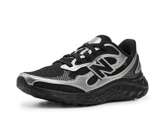 New Balance Fresh Foam Arishi v4 Womens Shoes Black/Dark Silver Metallic/Sea Salt : 10.5 B - Medium, Textile/Synthetic