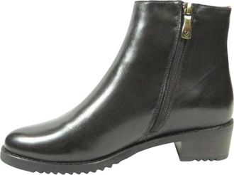 Everybody By B.Z Moda Belport Enkellaarsjes - Dames - Laarzen met Hak - Bruin - 40 EU - Leer - Schoenen