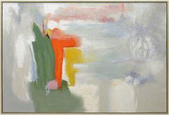 Harp & Finial Bacca Framed Canvas Art With 1.5In Frame