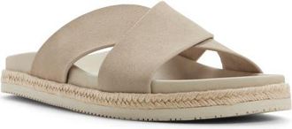 Aldo Hamel Slide Sandal in Taupe at Nordstrom, Size 10.5