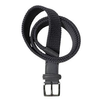 Anderson's Elastische Taric Riem - Heren - Riemen - Zwart - 90 CM - Leer - Accessoires