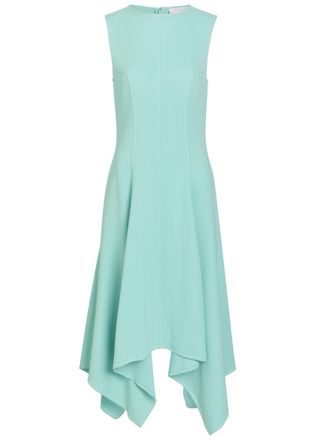 Stella McCartney Stella Mccartney Asymmetric Crepe Midi Dress - Blue - 42 (UK10 / S)