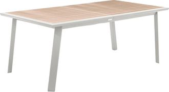 Hesperide Hesperide - Mesa De Jard&iacute;n Extensible Pavane Lino Y Blanco - 12 Asientos - Hesp&eacute;ride
